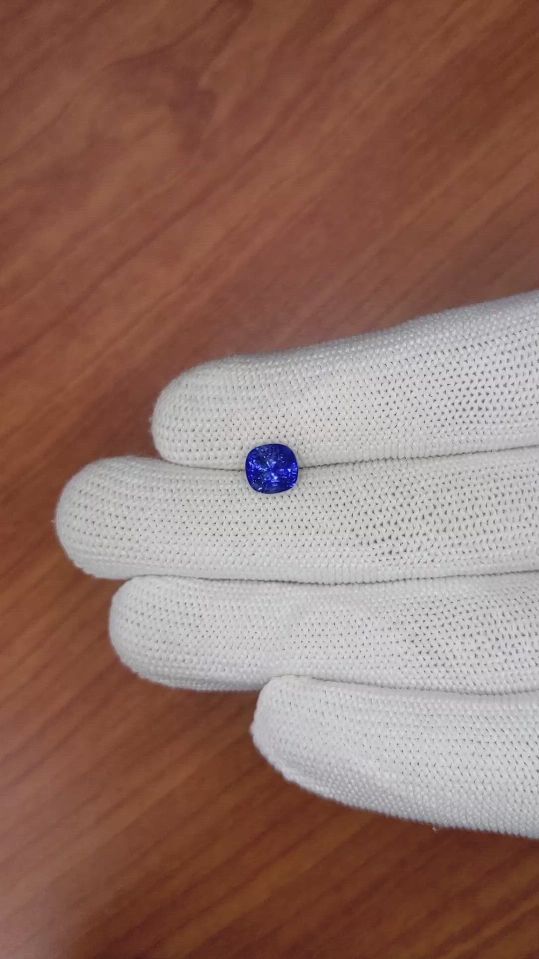 2.08 Ct. Blue Sapphire from Ceylon (Sri Lanka) Size Video