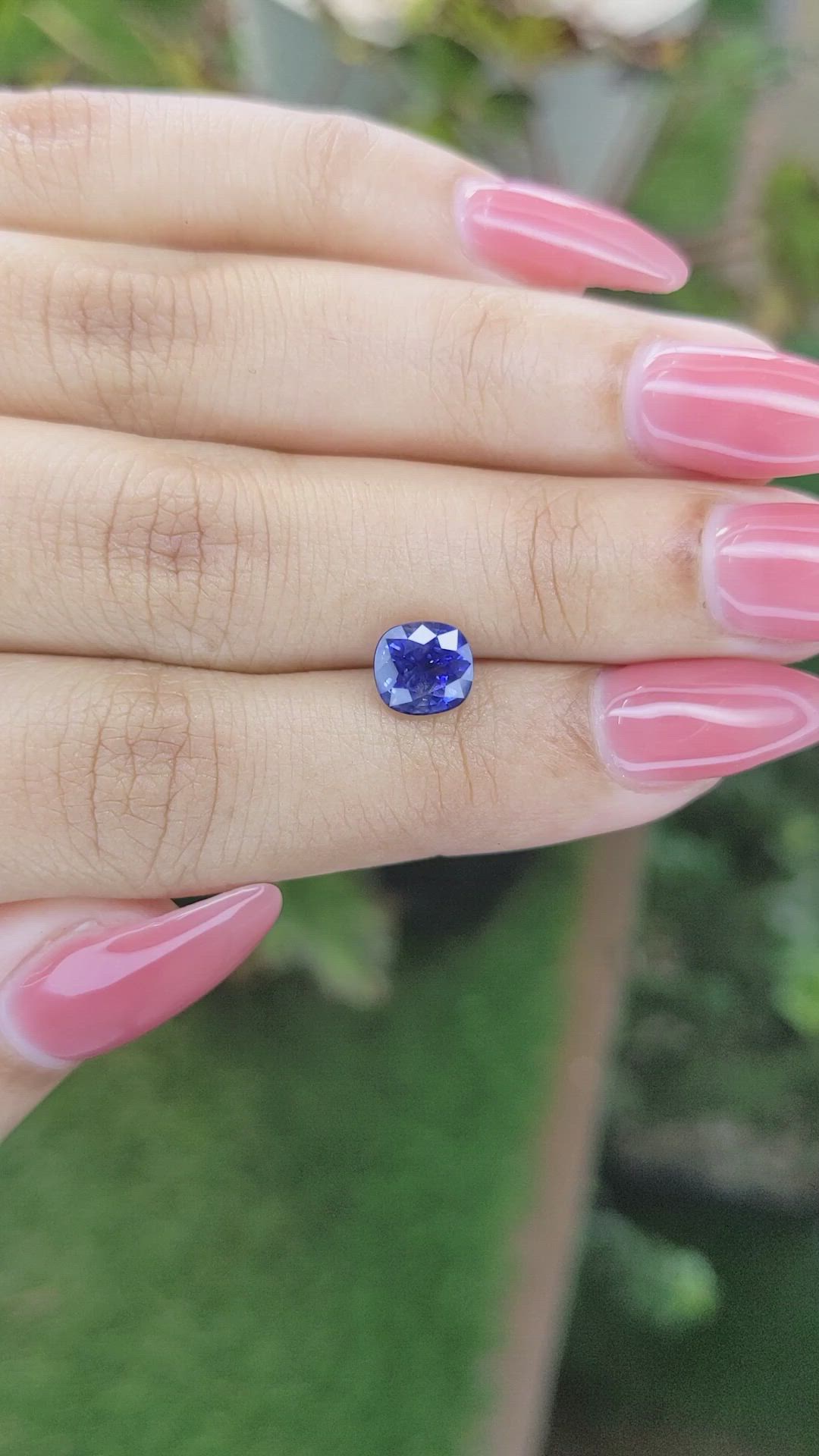2.08 Ct. Blue Sapphire from Ceylon (Sri Lanka) Size Video