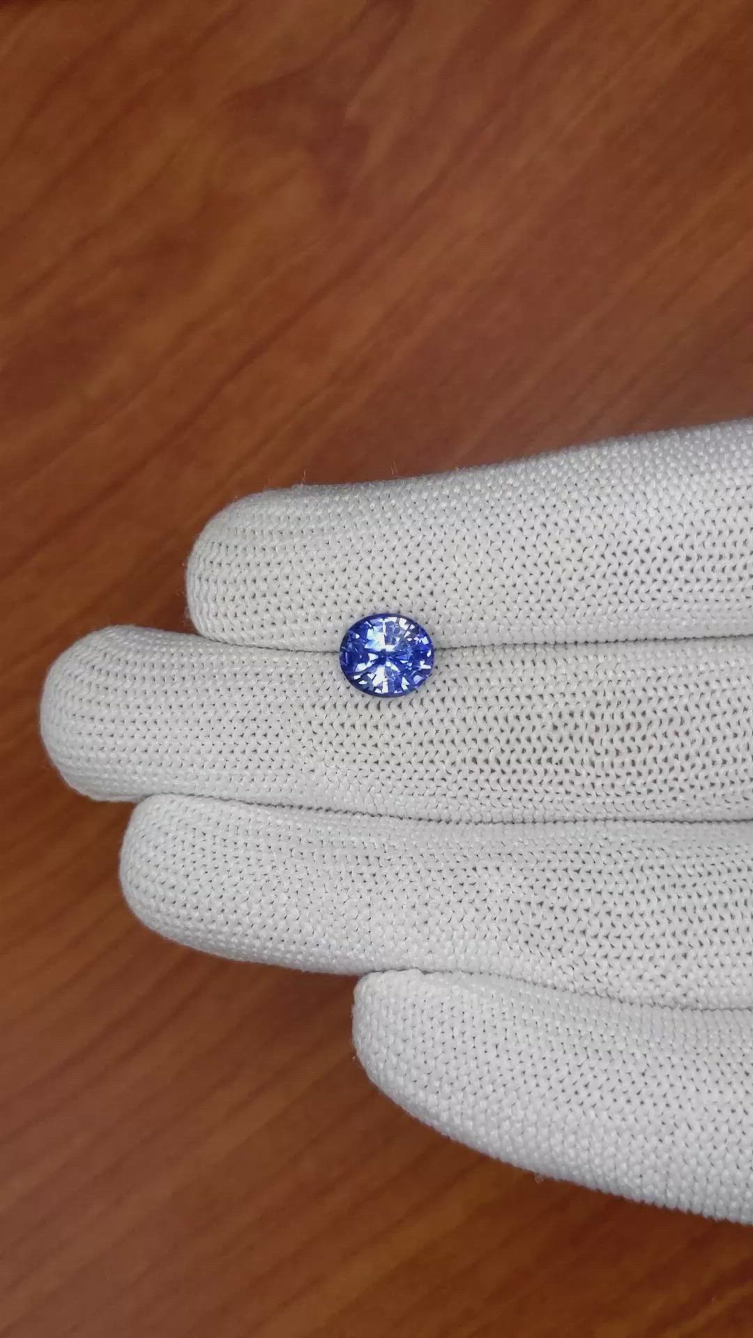 2.49 Ct. Blue Sapphire from Ceylon (Sri Lanka) Size Video