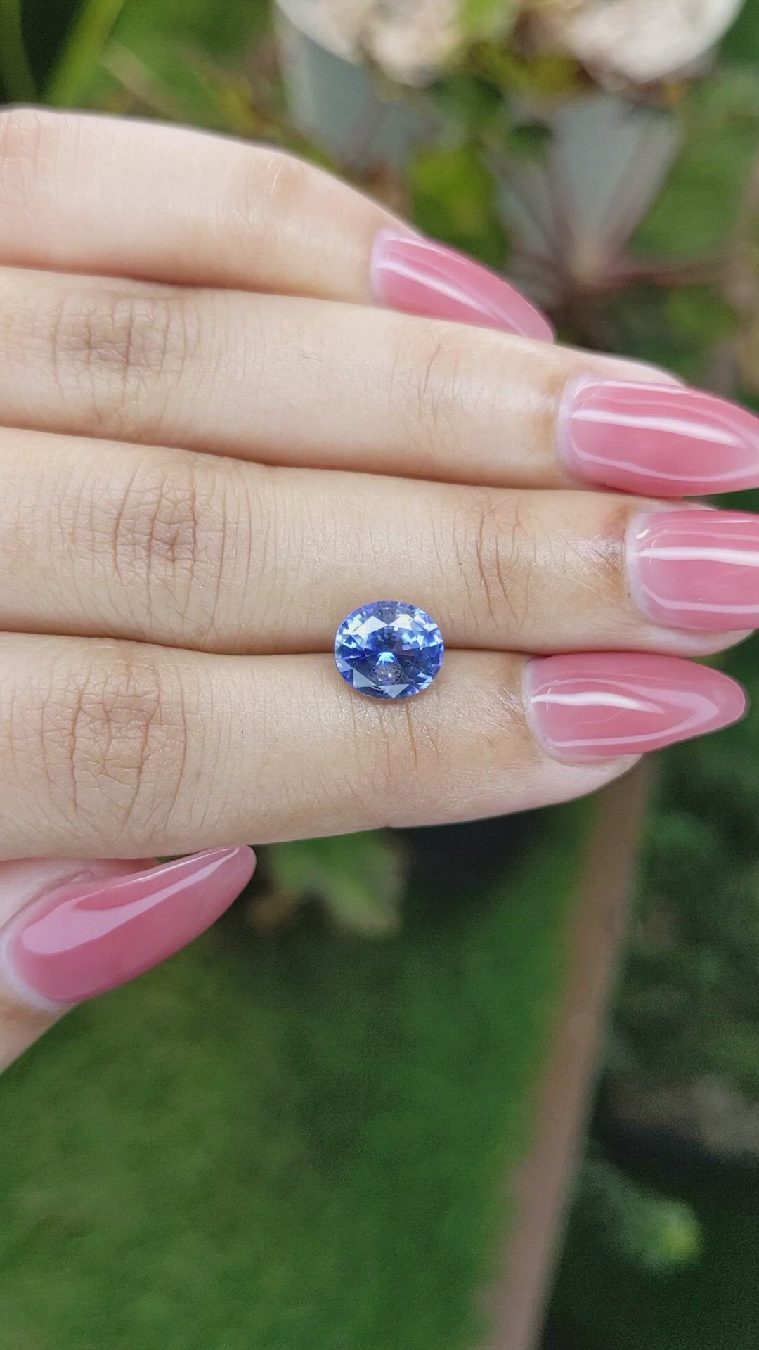 2.49 Ct. Blue Sapphire from Ceylon (Sri Lanka) Size Video