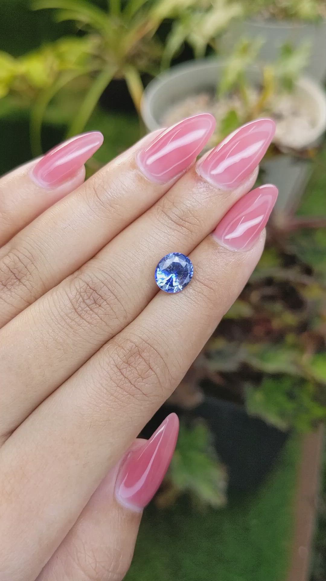 2.49 Ct. Blue Sapphire from Ceylon (Sri Lanka) Size Video