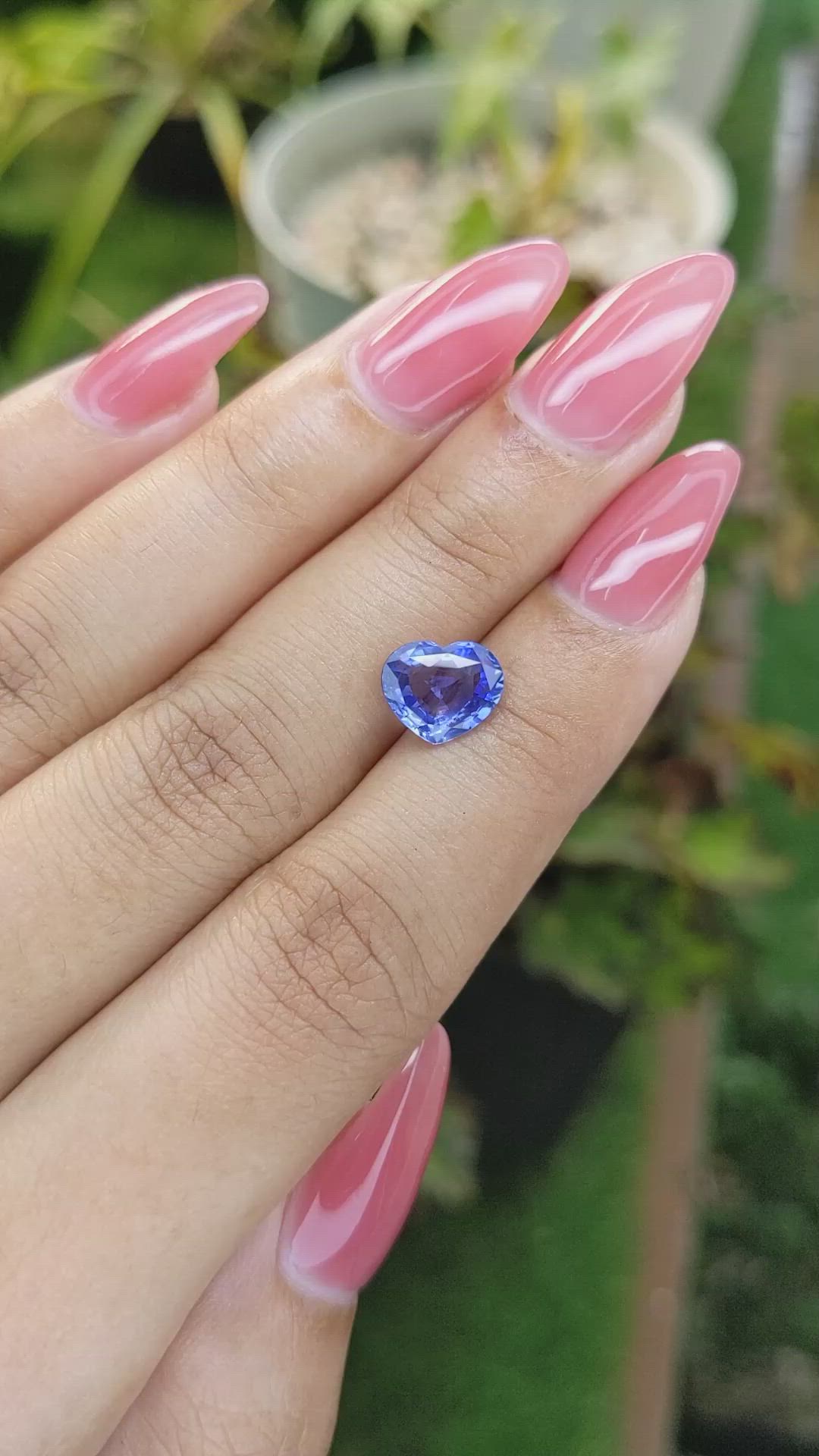 2.26 Ct. Blue Sapphire from Ceylon (Sri Lanka) Size Video