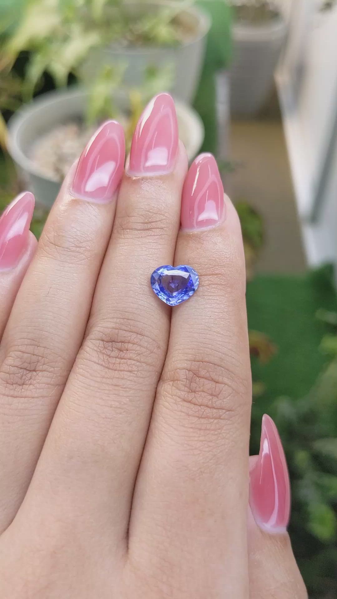 2.26 Ct. Blue Sapphire from Ceylon (Sri Lanka) Size Video