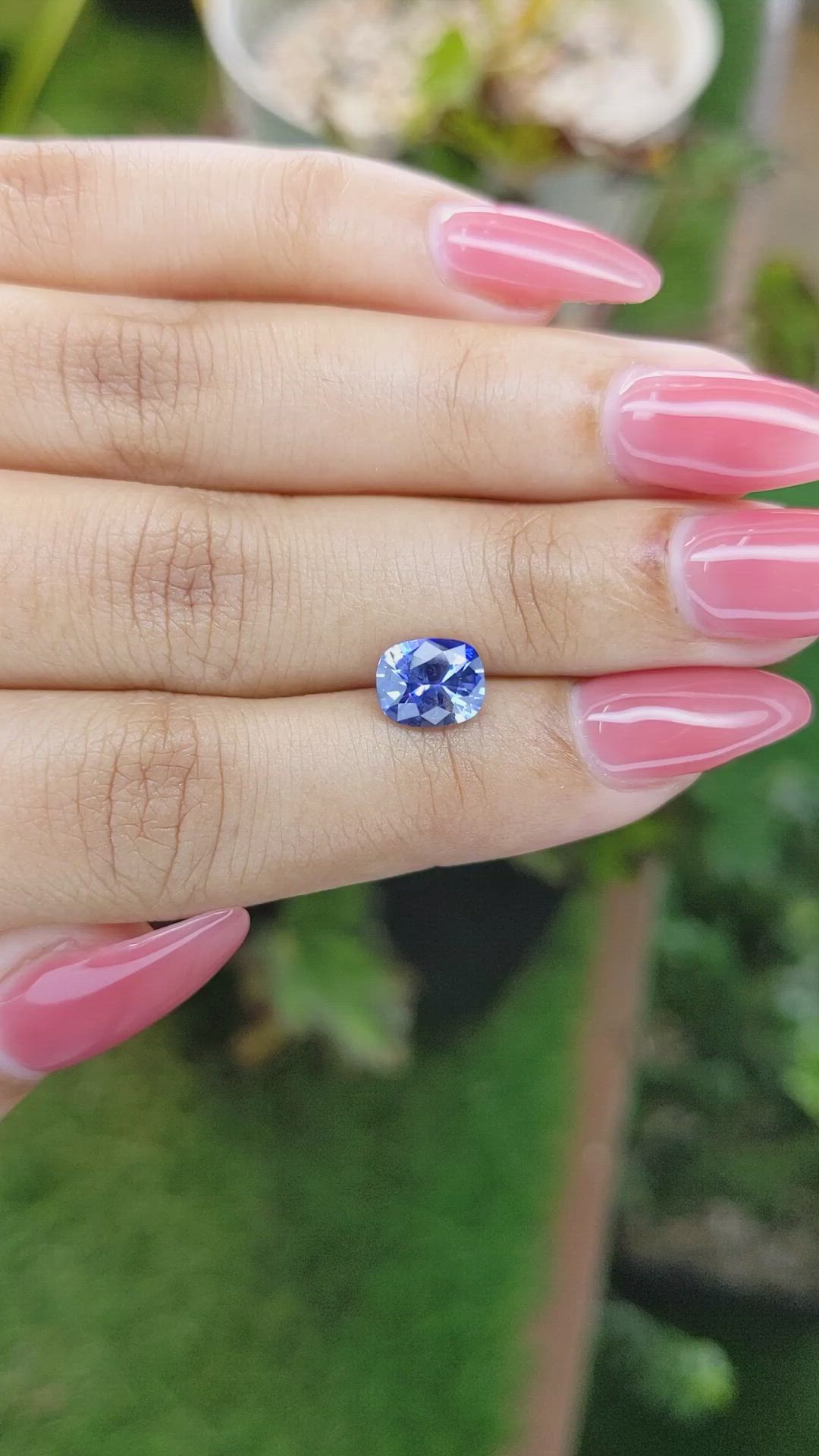 1.77 Ct. Blue Sapphire from Ceylon (Sri Lanka) Size Video