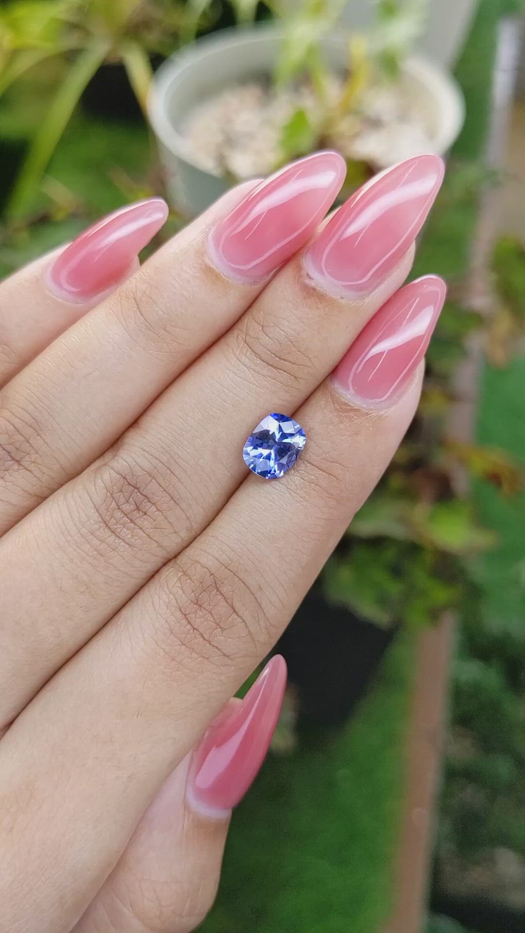 1.77 Ct. Blue Sapphire from Ceylon (Sri Lanka) Size Video