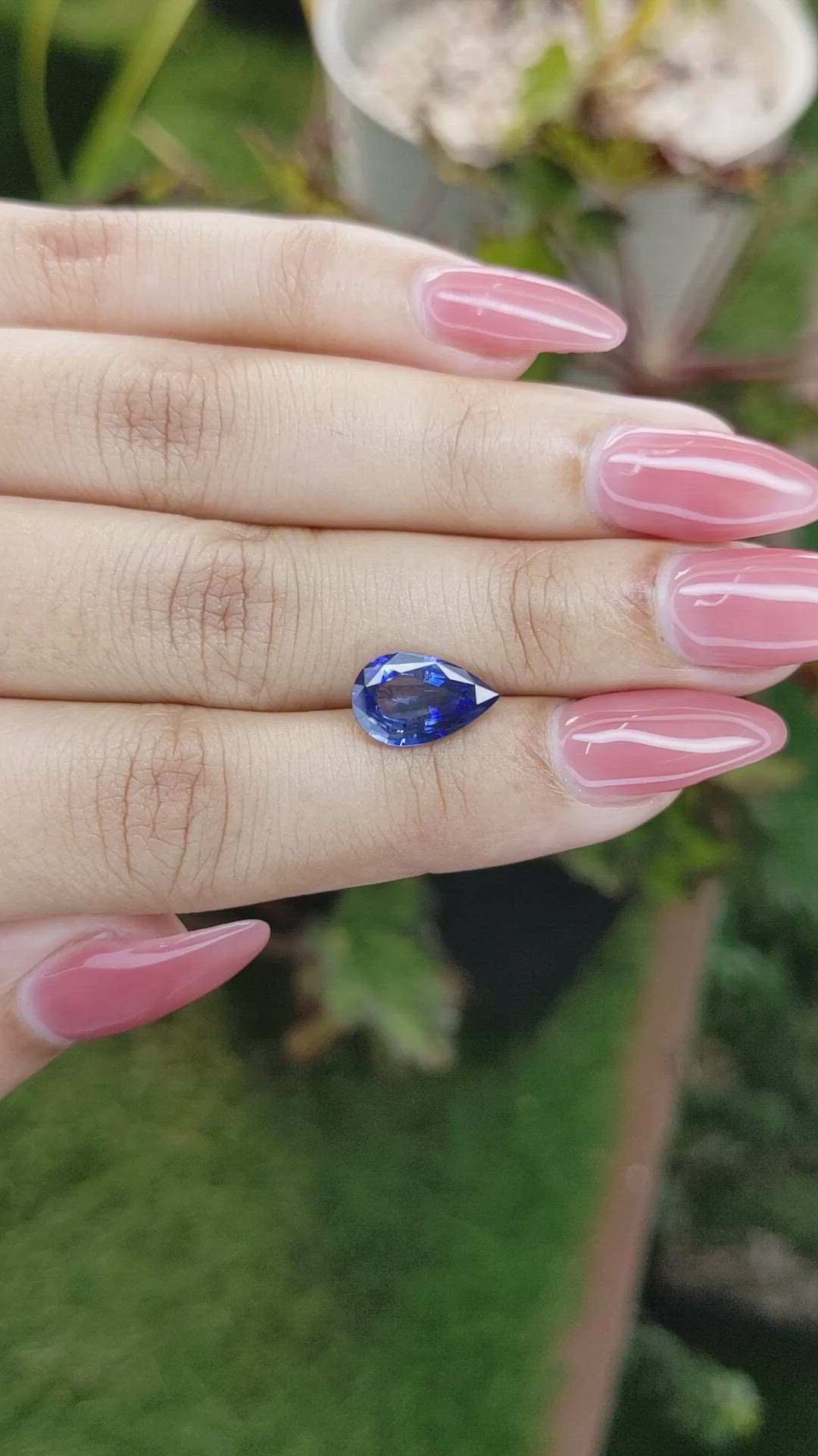 2.68 Ct. Blue Sapphire from Ceylon (Sri Lanka) Size Video