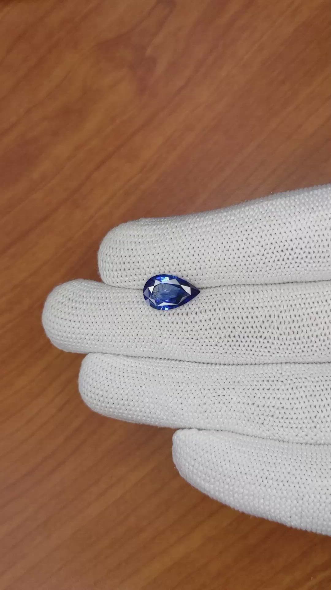 2.68 Ct. Blue Sapphire from Ceylon (Sri Lanka) Size Video