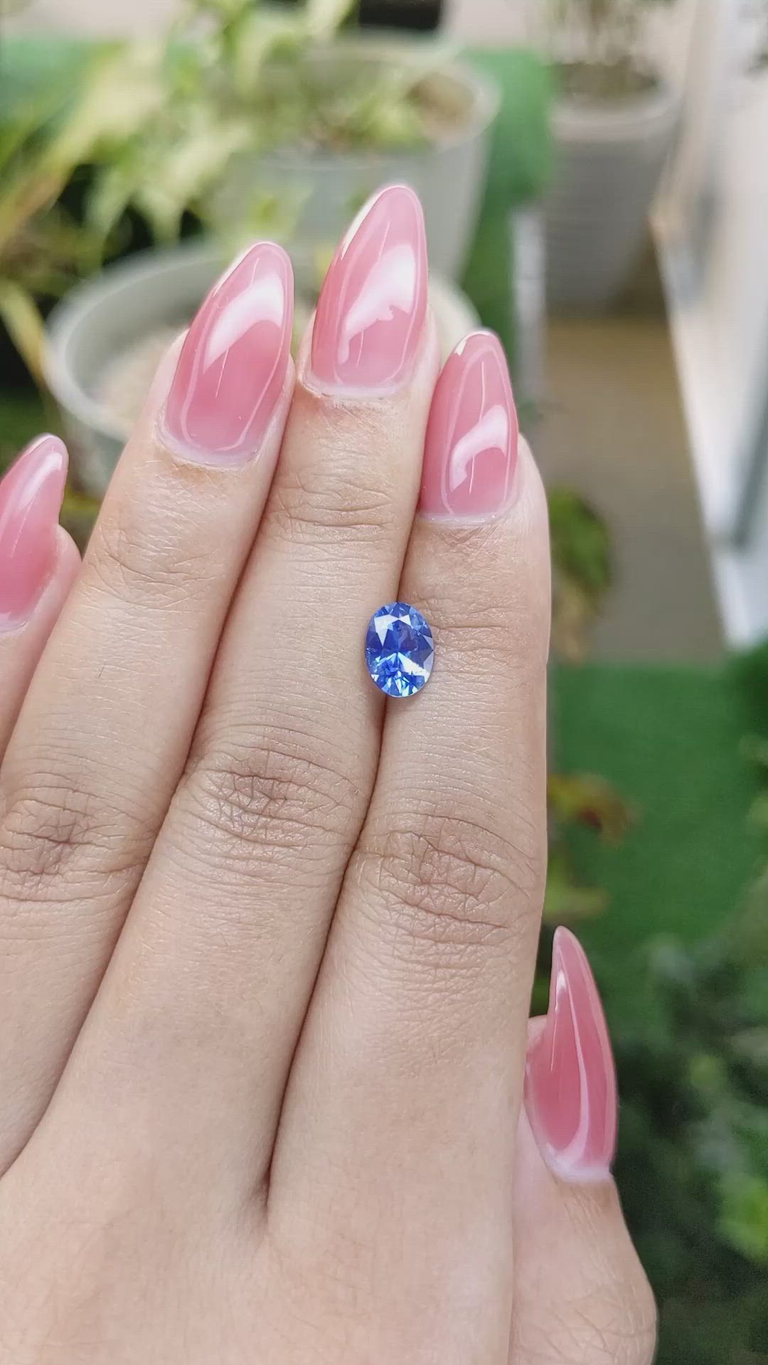 1.32 Ct. Blue Sapphire from Ceylon (Sri Lanka) Size Video