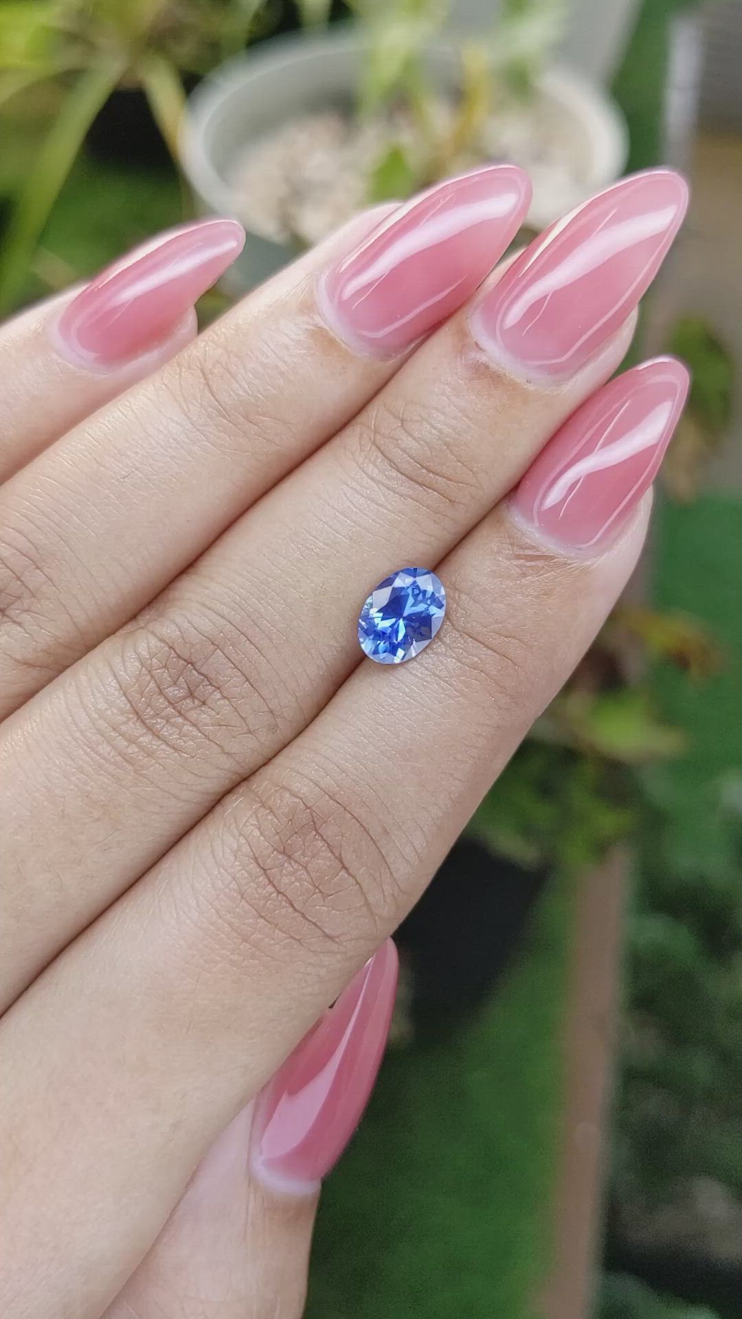 1.32 Ct. Blue Sapphire from Ceylon (Sri Lanka) Size Video