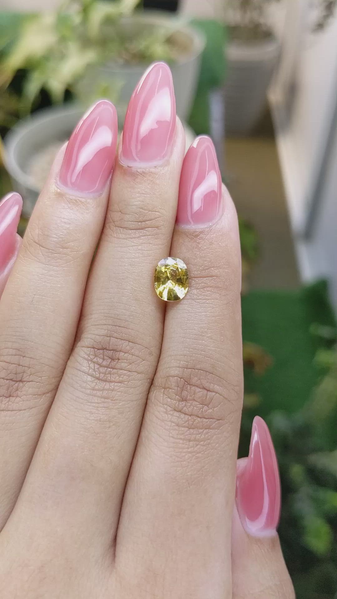 1.48 Ct. Yellow Sapphire from Ceylon (Sri Lanka) Size Video