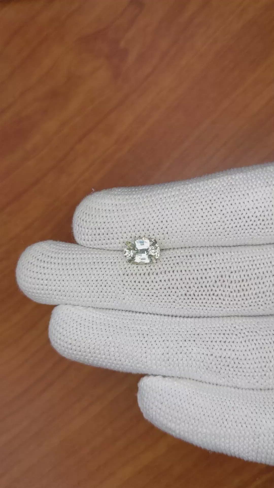 1.97 Ct. Yellow Sapphire from Ceylon (Sri Lanka) Size Video
