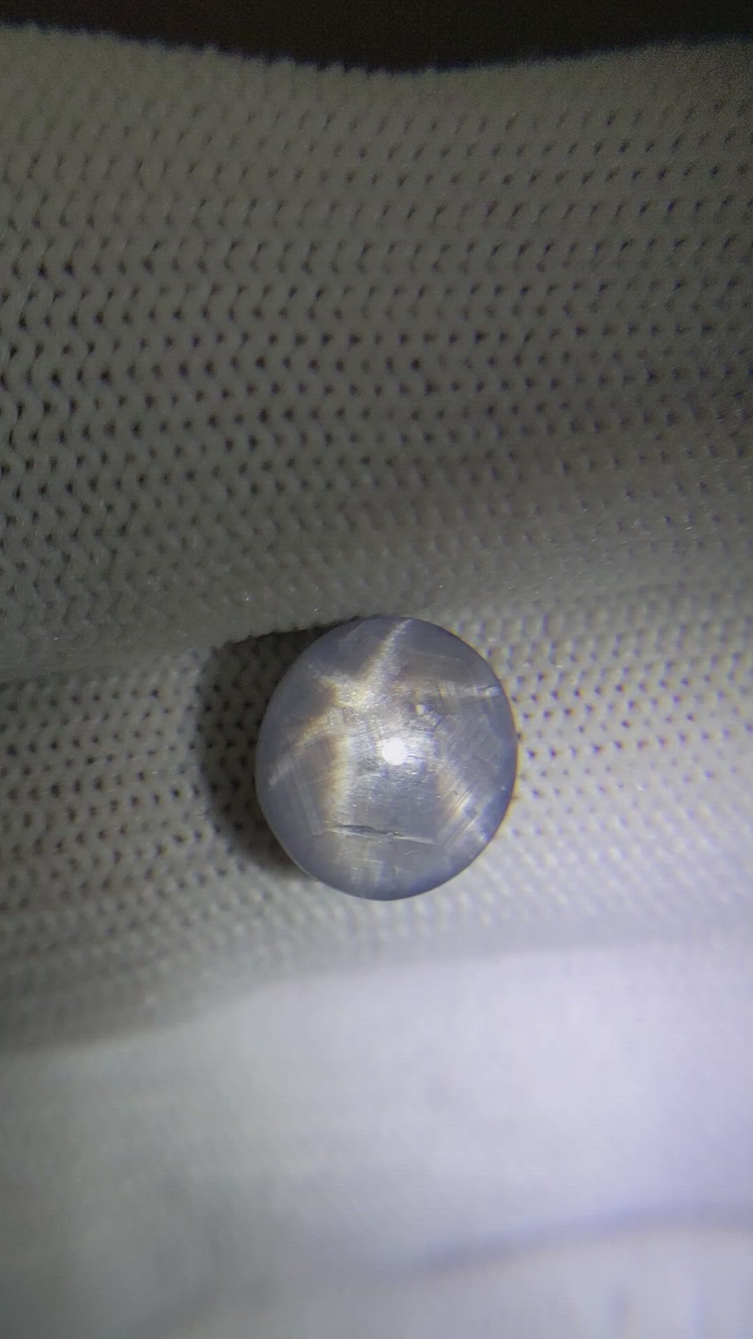 5.20 Ct. Grey Star Sapphire from Ceylon (Sri Lanka) Size Video