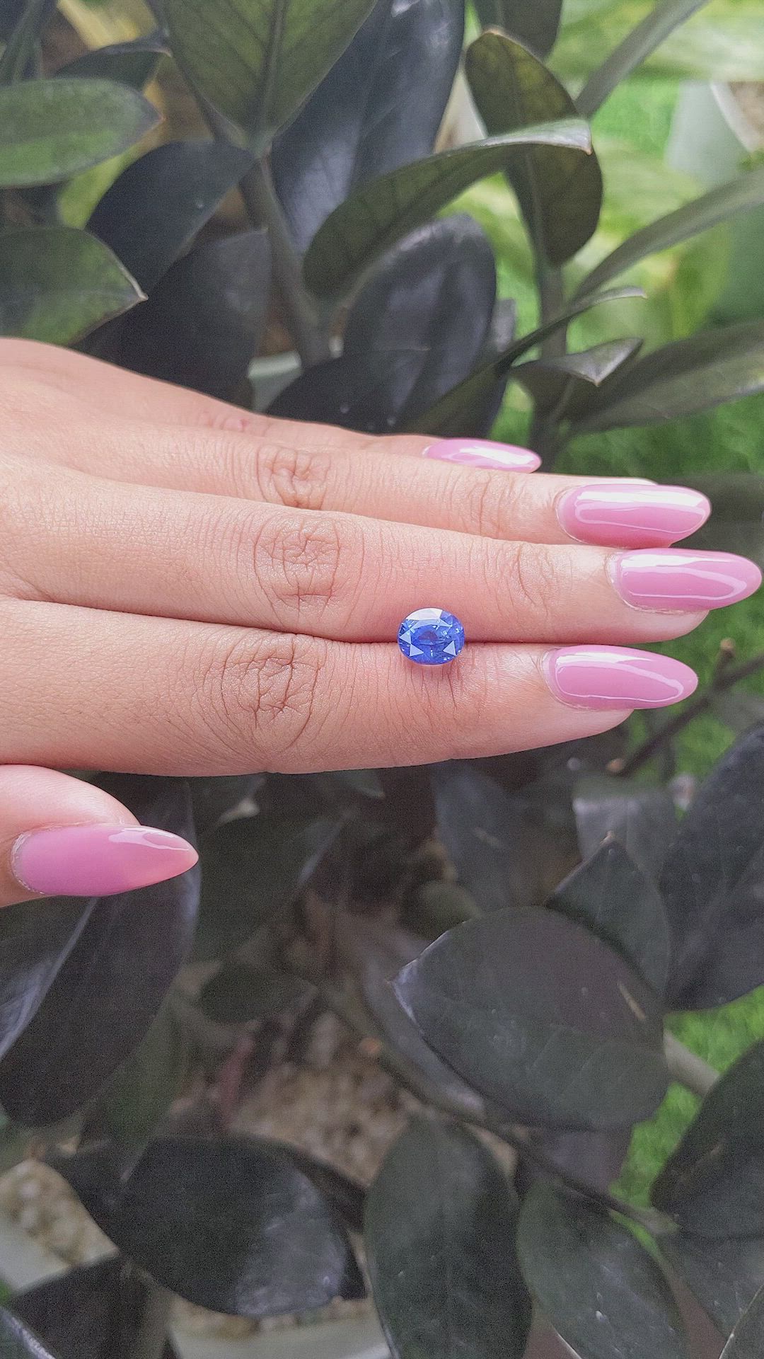 2.55 Ct. Blue Sapphire from Madagascar Size Video