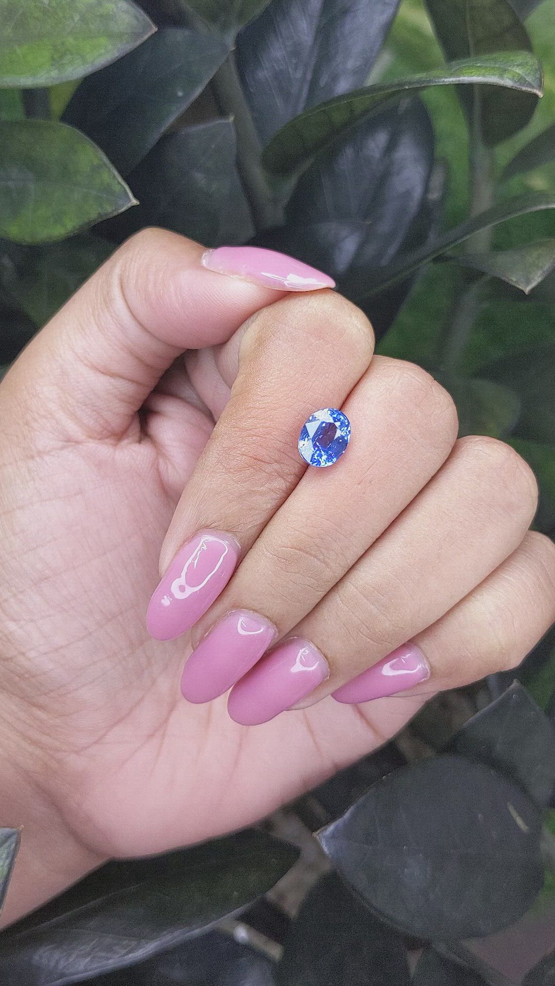 2.56 Ct. Blue Sapphire from Madagascar Size Video