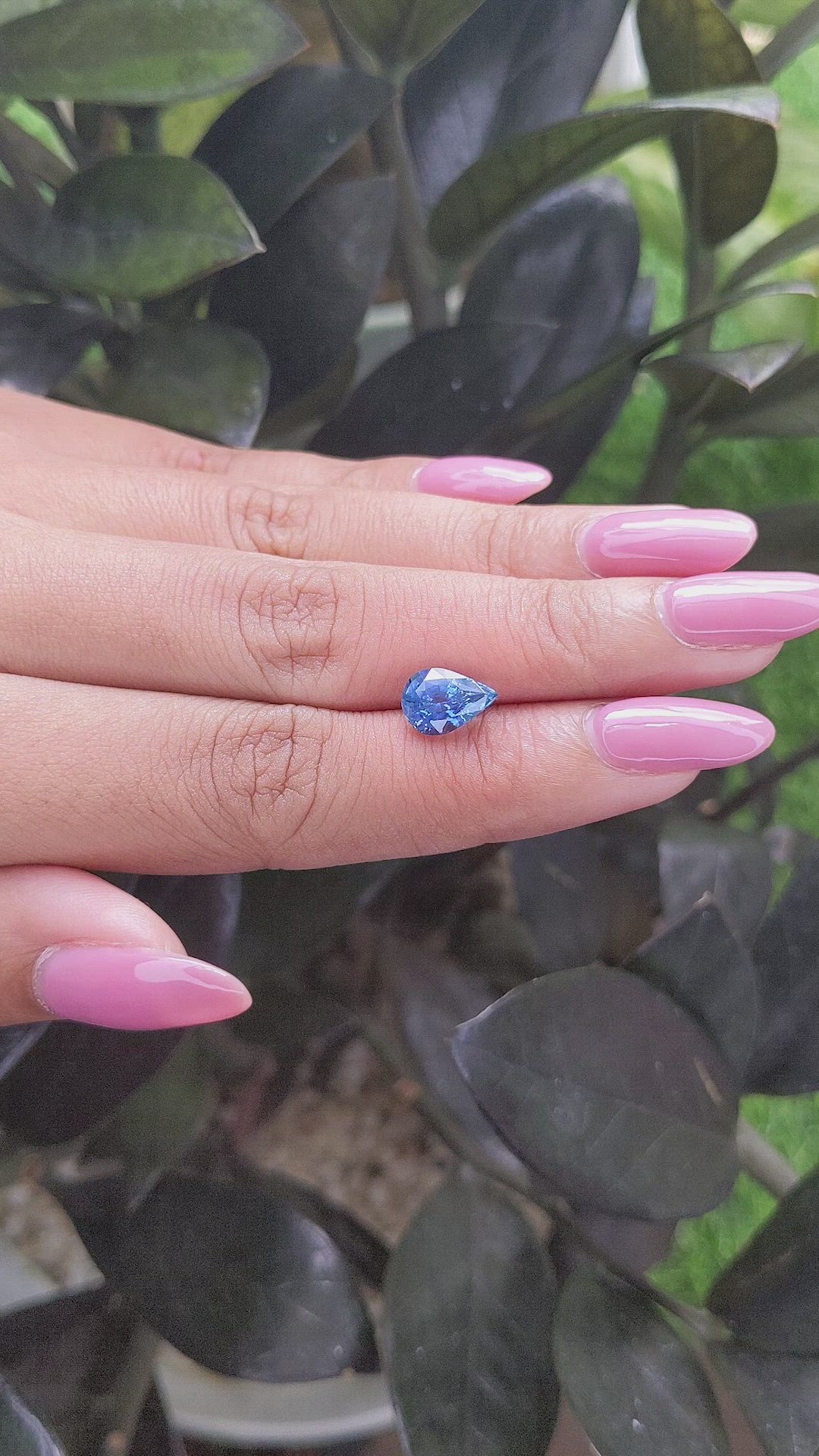 2.13 Ct. Blue Sapphire from Madagascar Size Video
