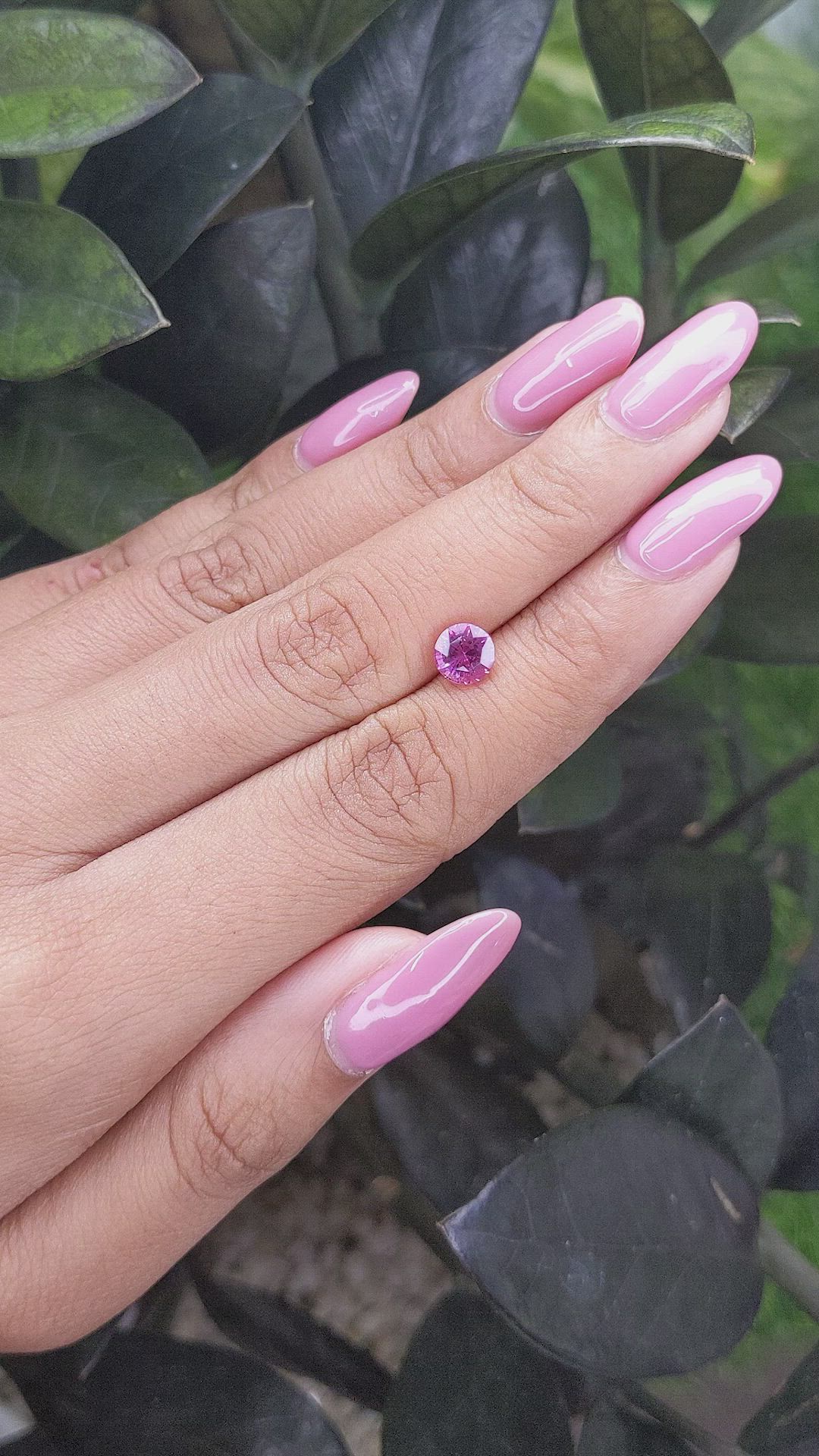 1.16 Ct. Pink Sapphire from Madagascar Size Video