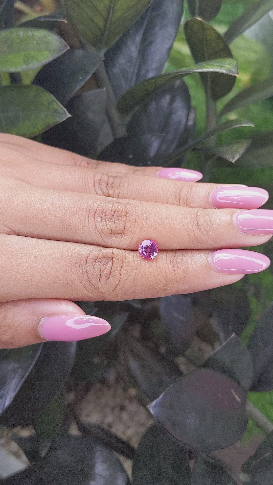 1.16 Ct. Pink Sapphire from Madagascar Size Video