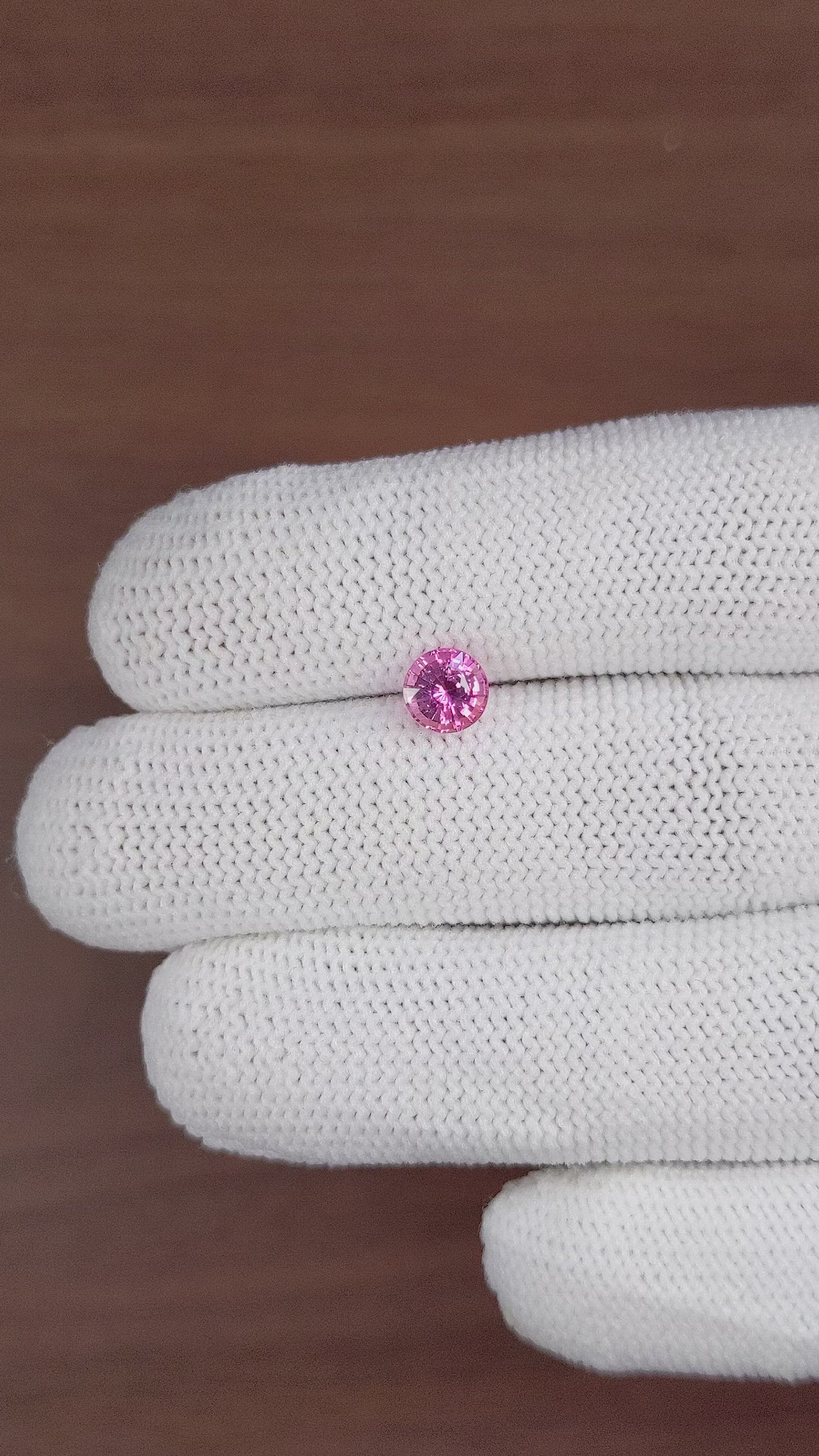 1.16 Ct. Pink Sapphire from Madagascar Size Video