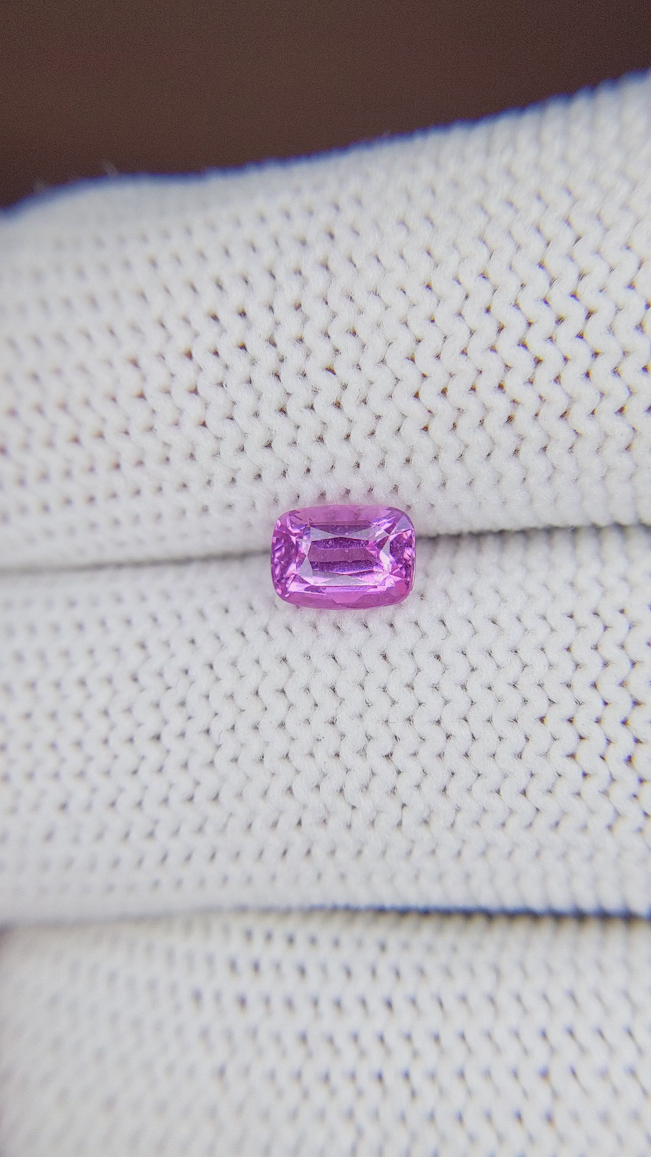 1.04 Ct. Purple Sapphire from Madagascar Size Video