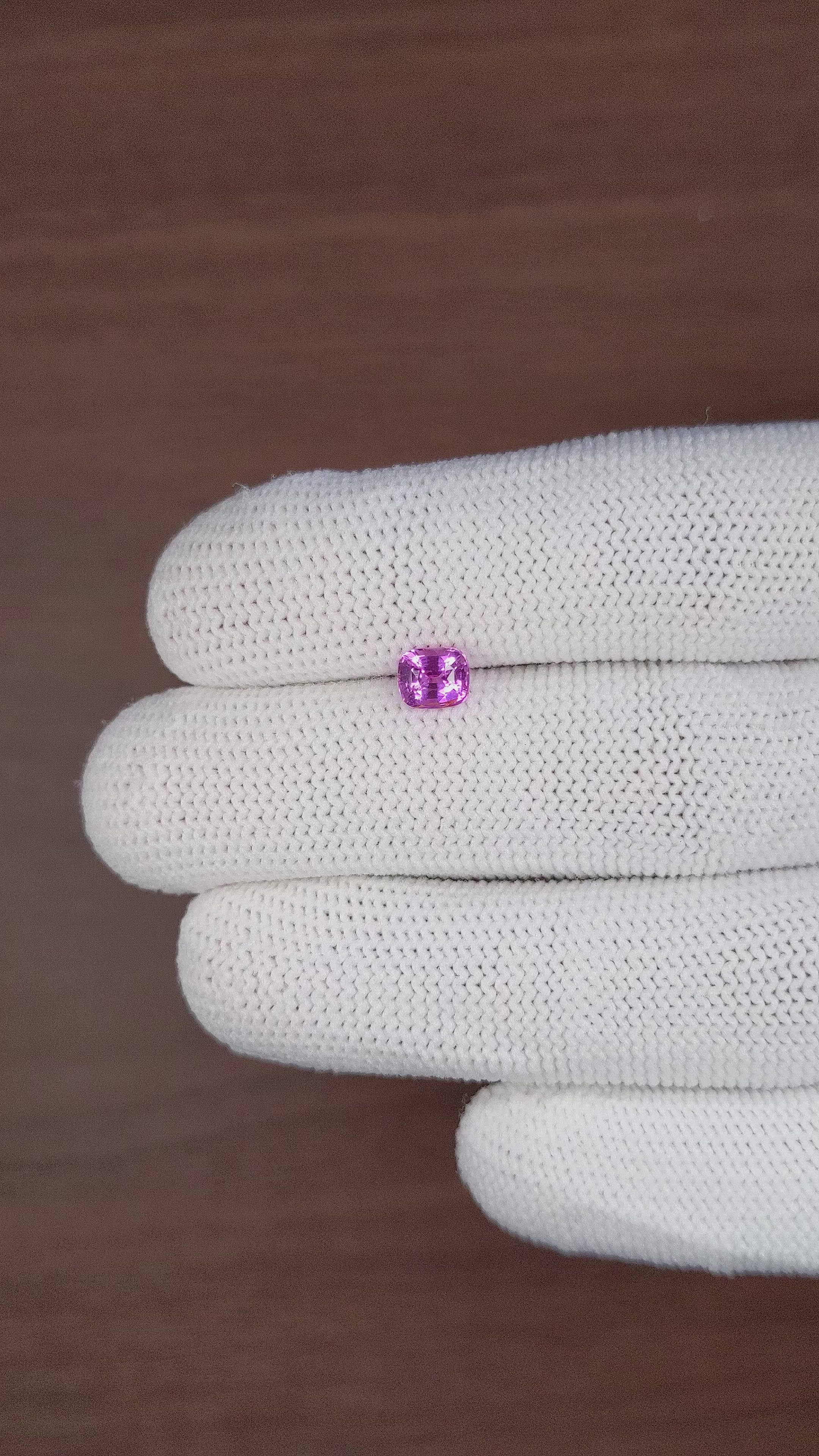 1.05 Ct. Purple Sapphire from Madagascar Size Video