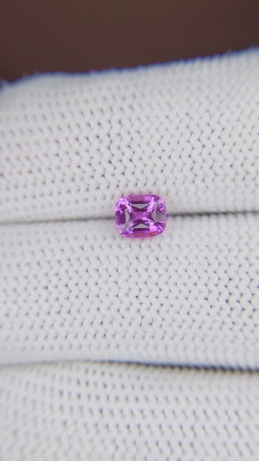 1.05 Ct. Purple Sapphire from Madagascar Size Video