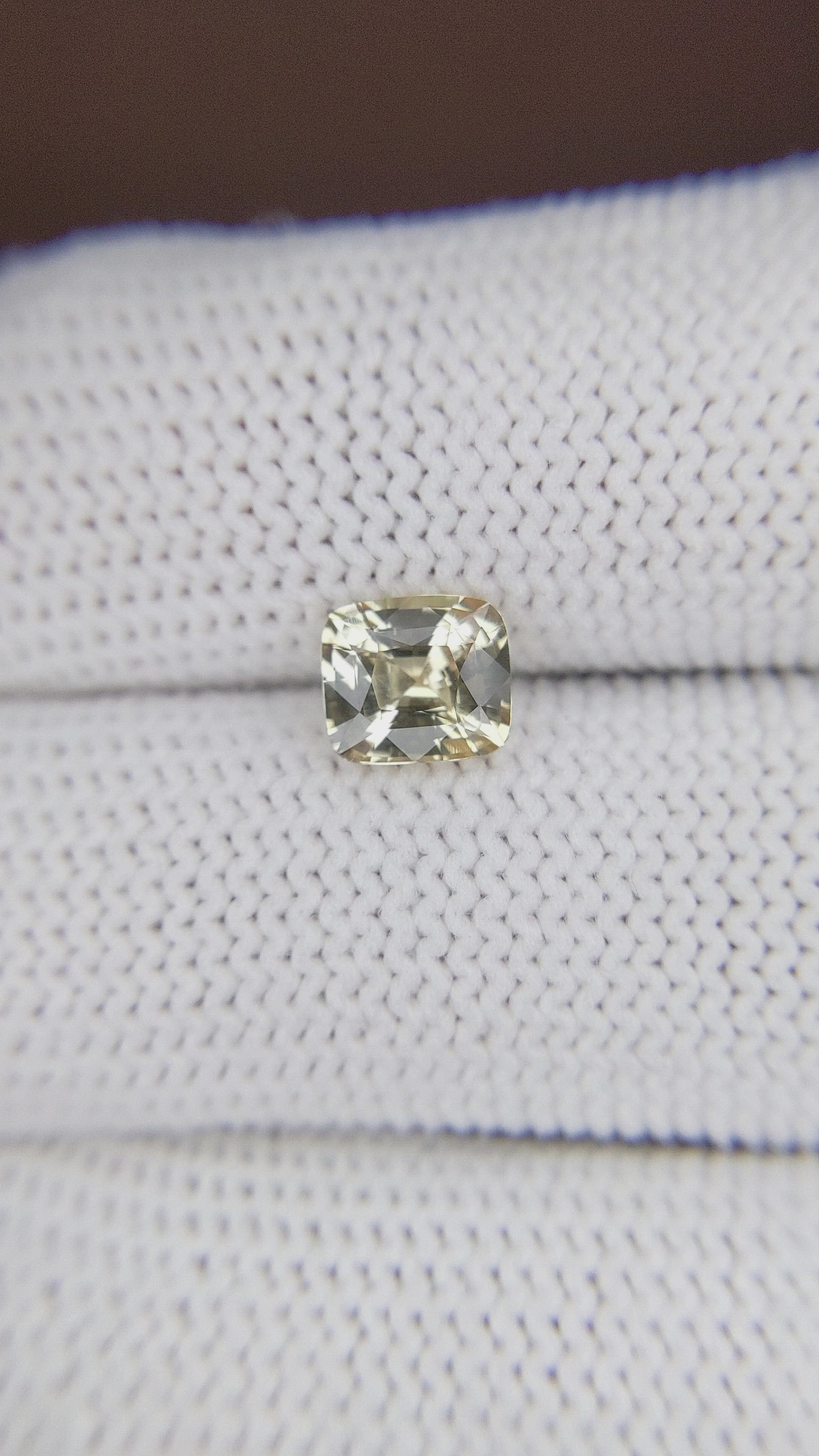 1.55 Ct. Yellow Sapphire from Madagascar Size Video