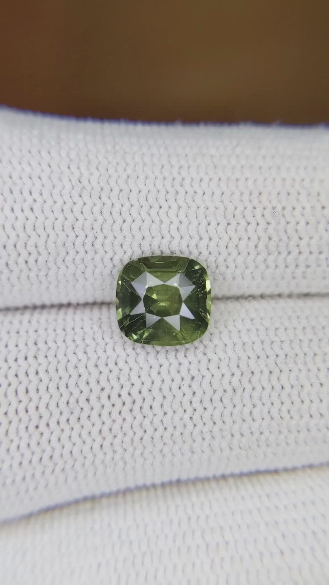 2.29 Ct. Green Sapphire from Madagascar Size Video