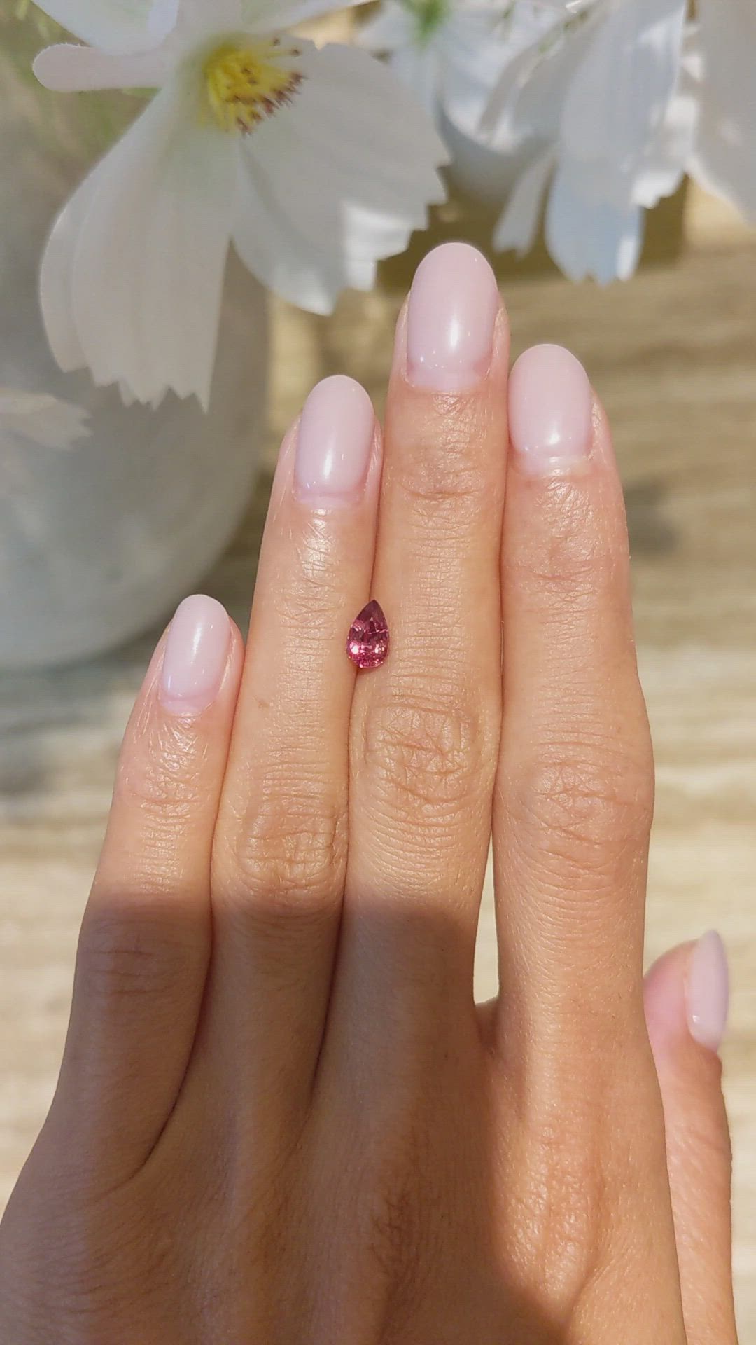 1.09 Ct. Padparadscha Sapphire from Madagascar Size Video
