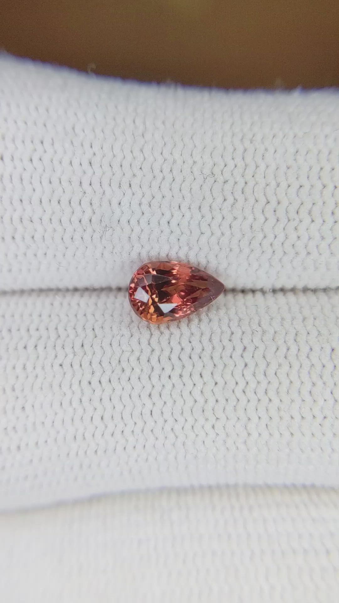 1.09 Ct. Padparadscha Sapphire from Madagascar Size Video