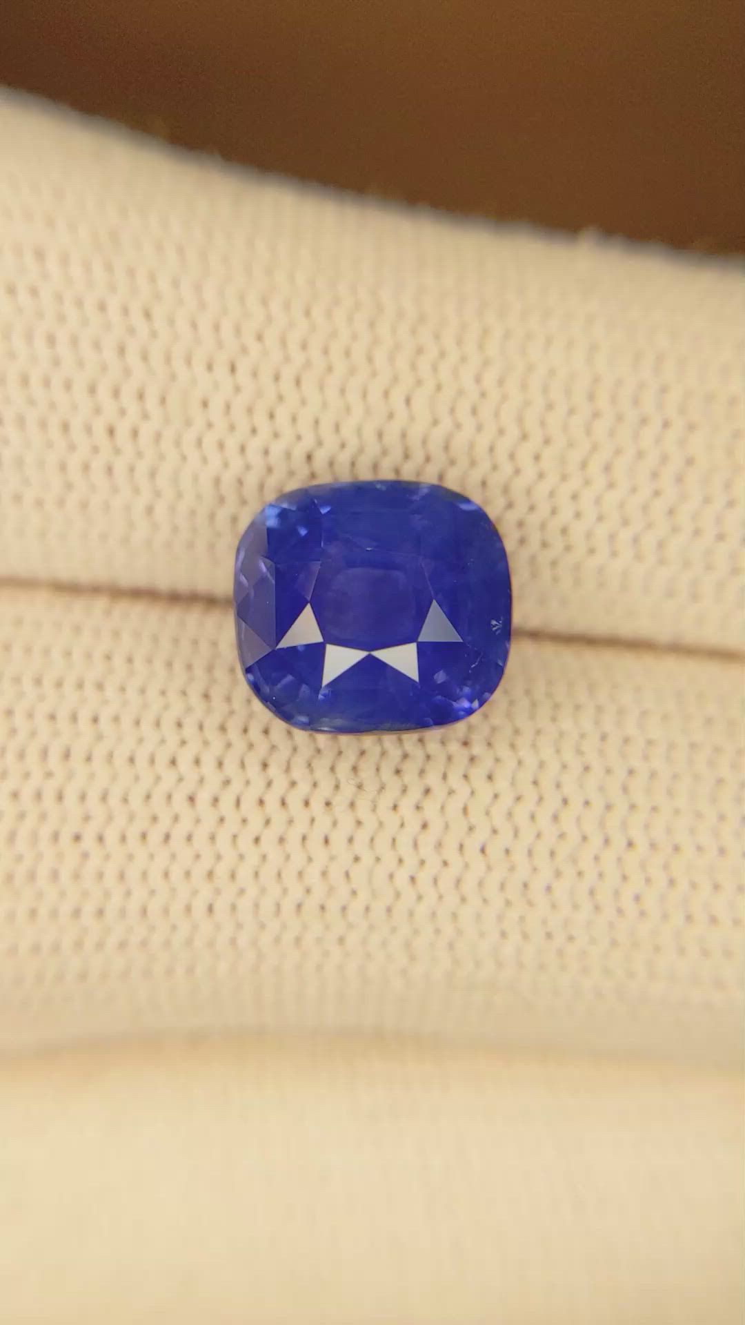 6.06 Ct. Blue Sapphire from Madagascar Size Video