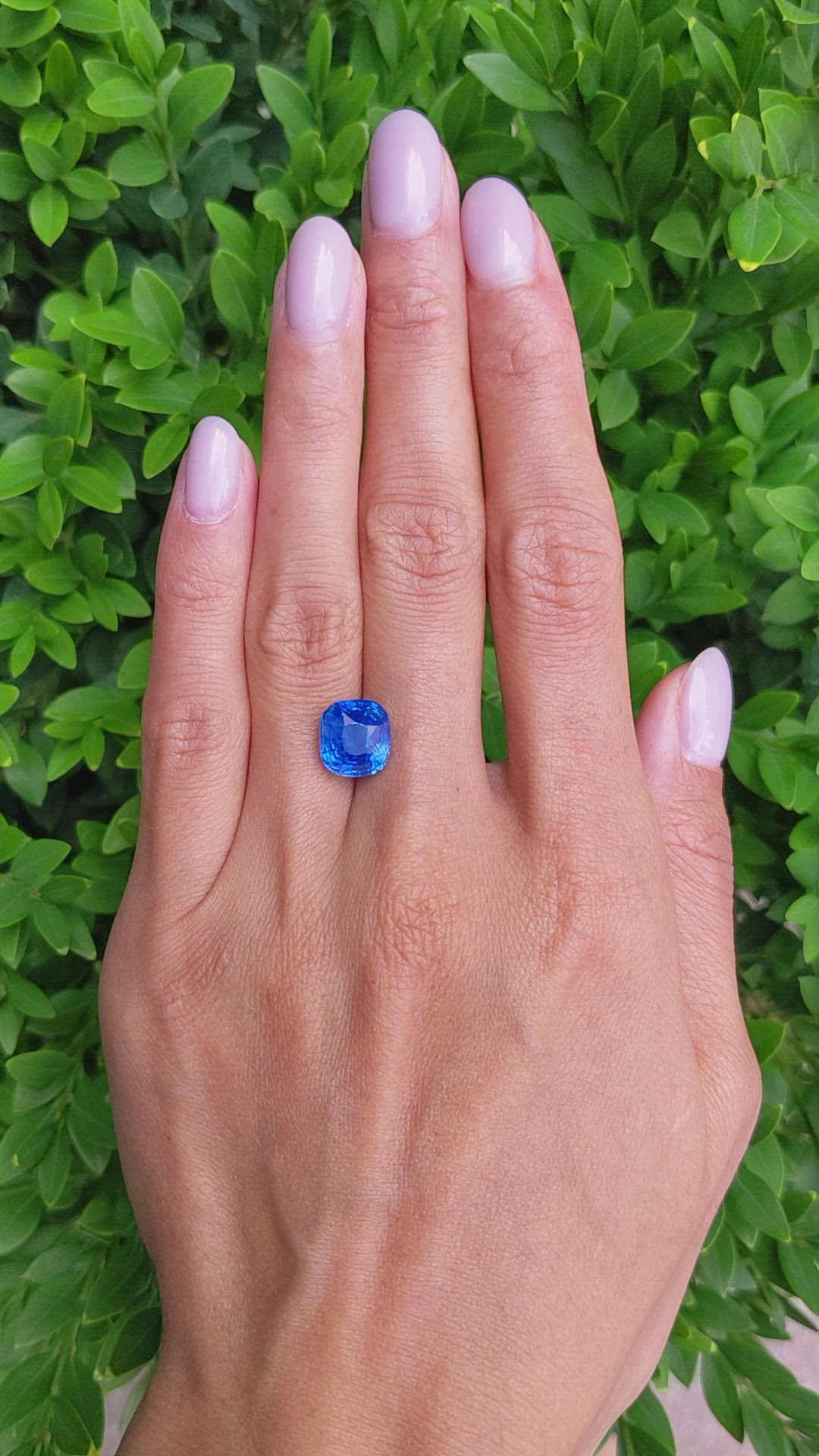 6.06 Ct. Blue Sapphire from Madagascar Size Video