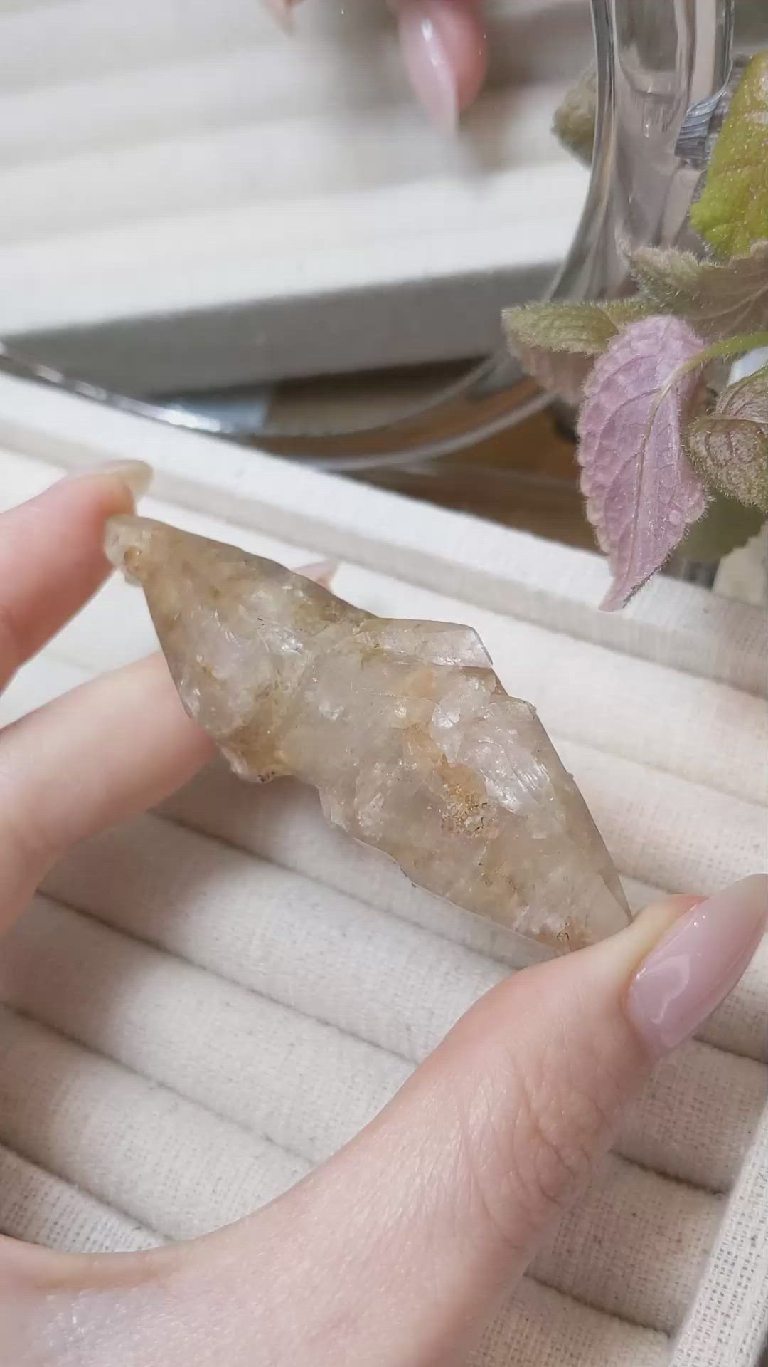 248.78 Ct. Yellowish Brown Sapphire Crystal from Ceylon (Sri Lanka) Size Video