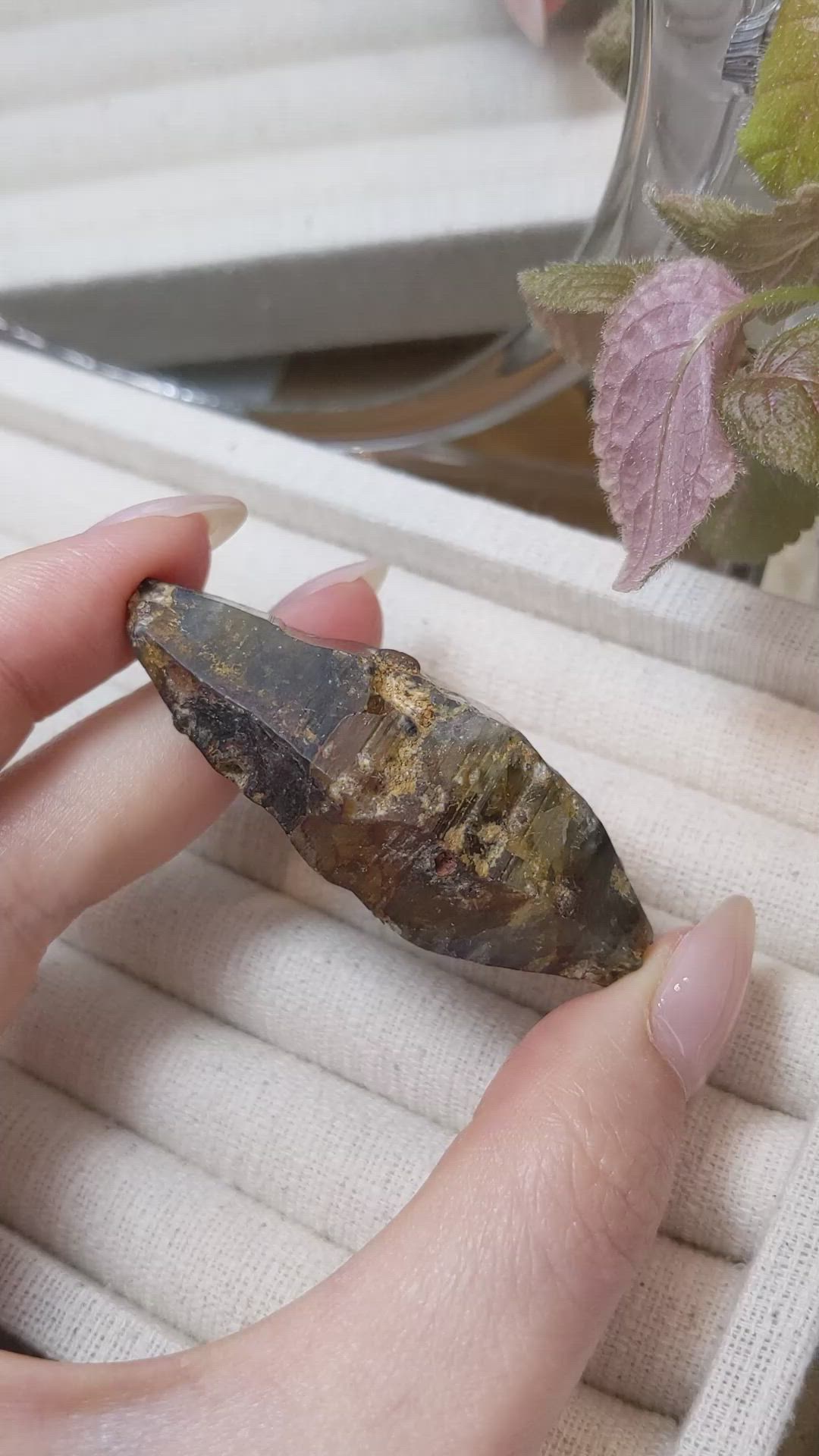 244.36 Ct. Black Rough Sapphire Crystal from Ceylon (Sri Lanka) Size Video