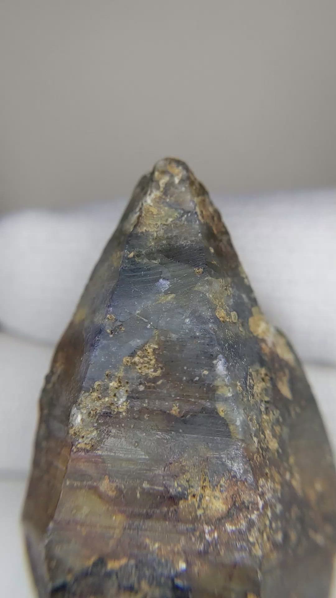 244.36 Ct. Black Rough Sapphire Crystal from Ceylon (Sri Lanka) Size Video