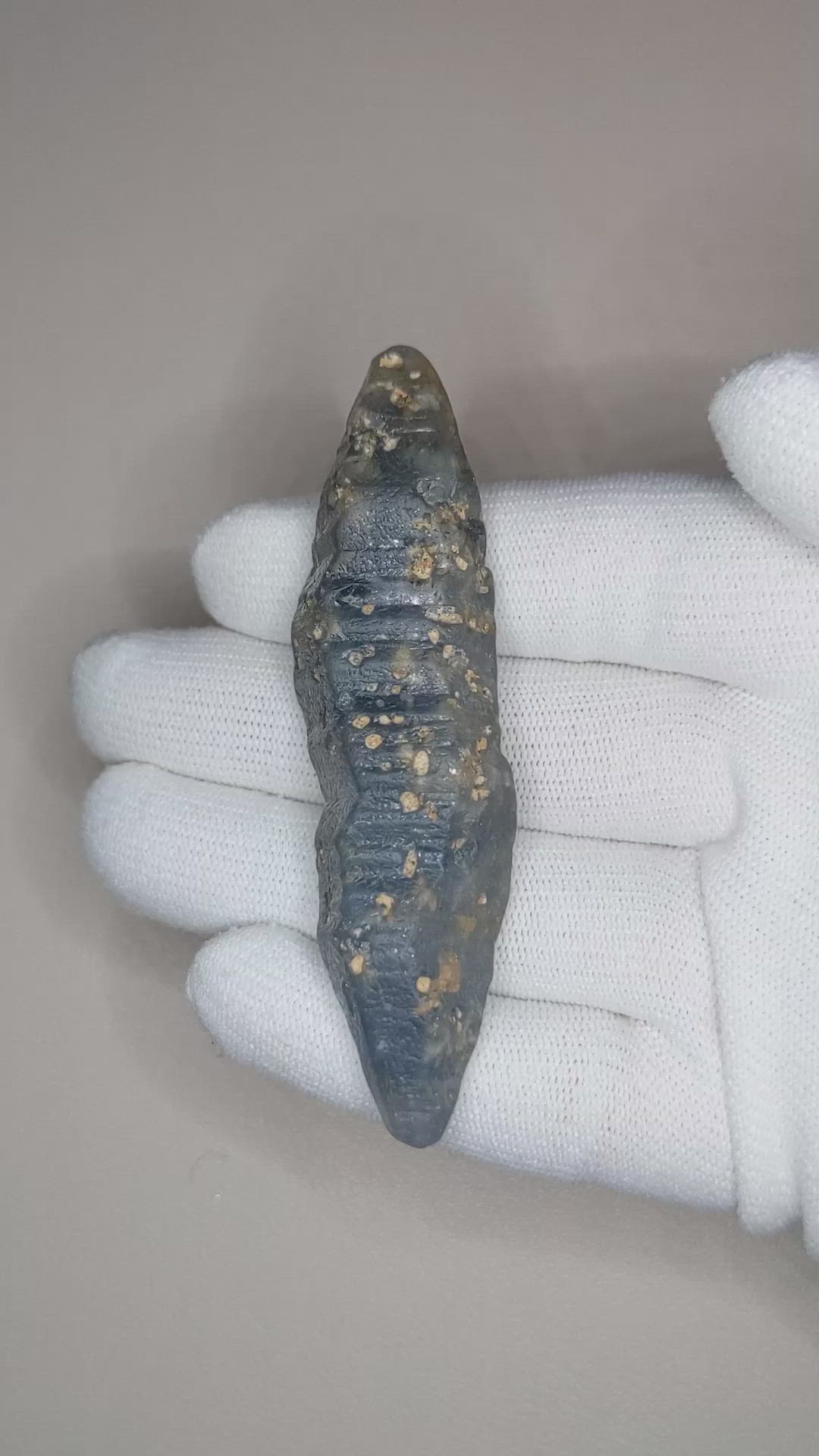 197.32 Ct. Blue Sapphire Crystal from Ceylon (Sri Lanka) Size Video