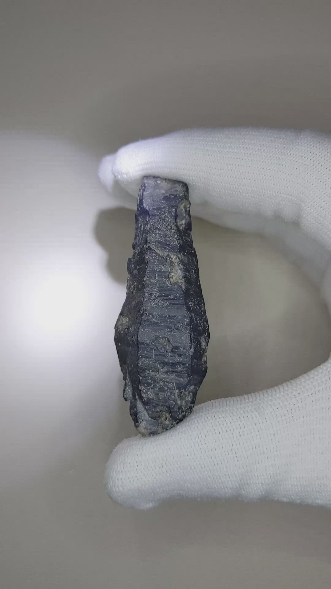 157.33 Ct. Blue Sapphire Crystal from Ceylon (Sri Lanka) Size Video