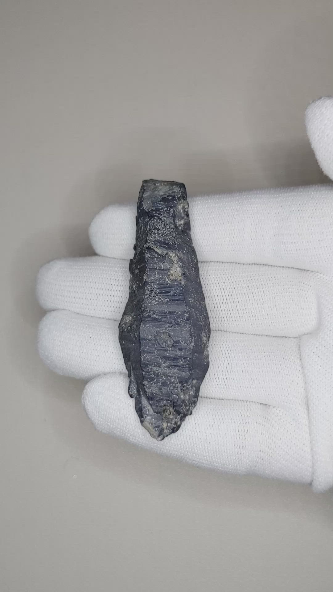 157.33 Ct. Blue Sapphire Crystal from Ceylon (Sri Lanka) Size Video