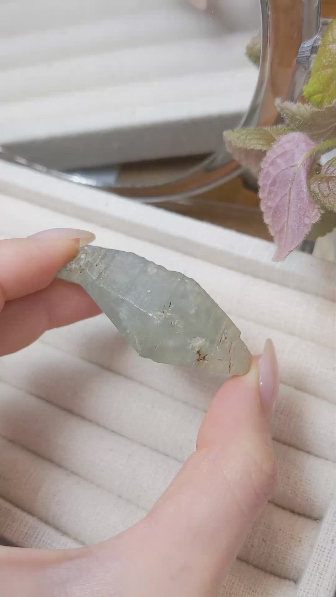 153.09 Ct. Grey Sapphire Crystal from Ceylon (Sri Lanka) Size Video