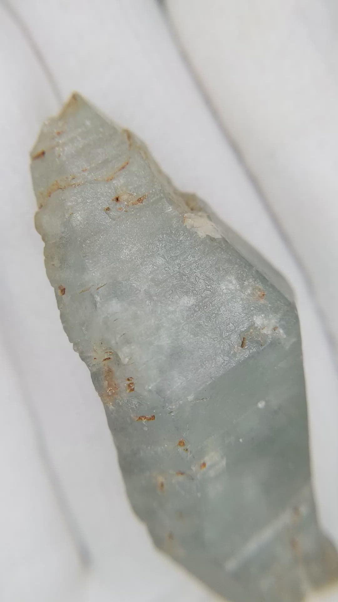 153.09 Ct. Grey Sapphire Crystal from Ceylon (Sri Lanka) Size Video