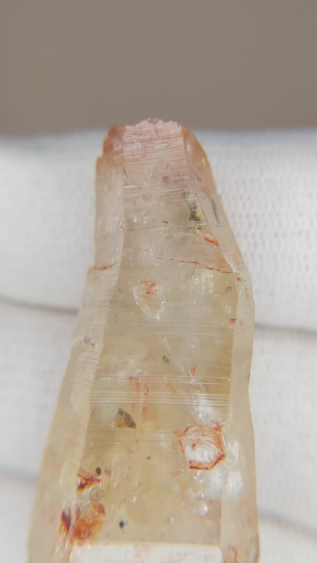 112.96 Ct. Yellow Sapphire Crystal from Ceylon (Sri Lanka) Size Video