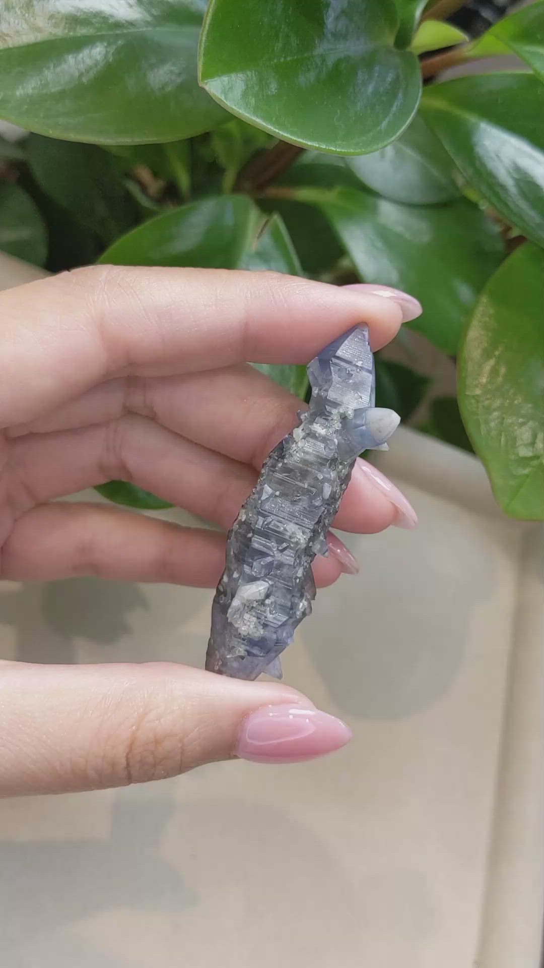 110.67 Ct. Blue Sapphire Crystal from Ceylon (Sri Lanka) Size Video