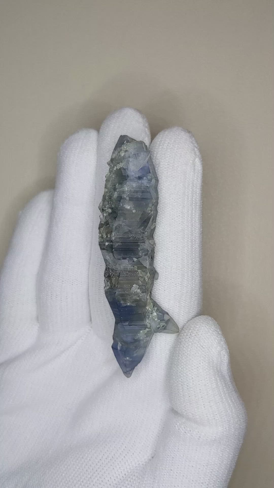 110.67 Ct. Blue Sapphire Crystal from Ceylon (Sri Lanka) Size Video