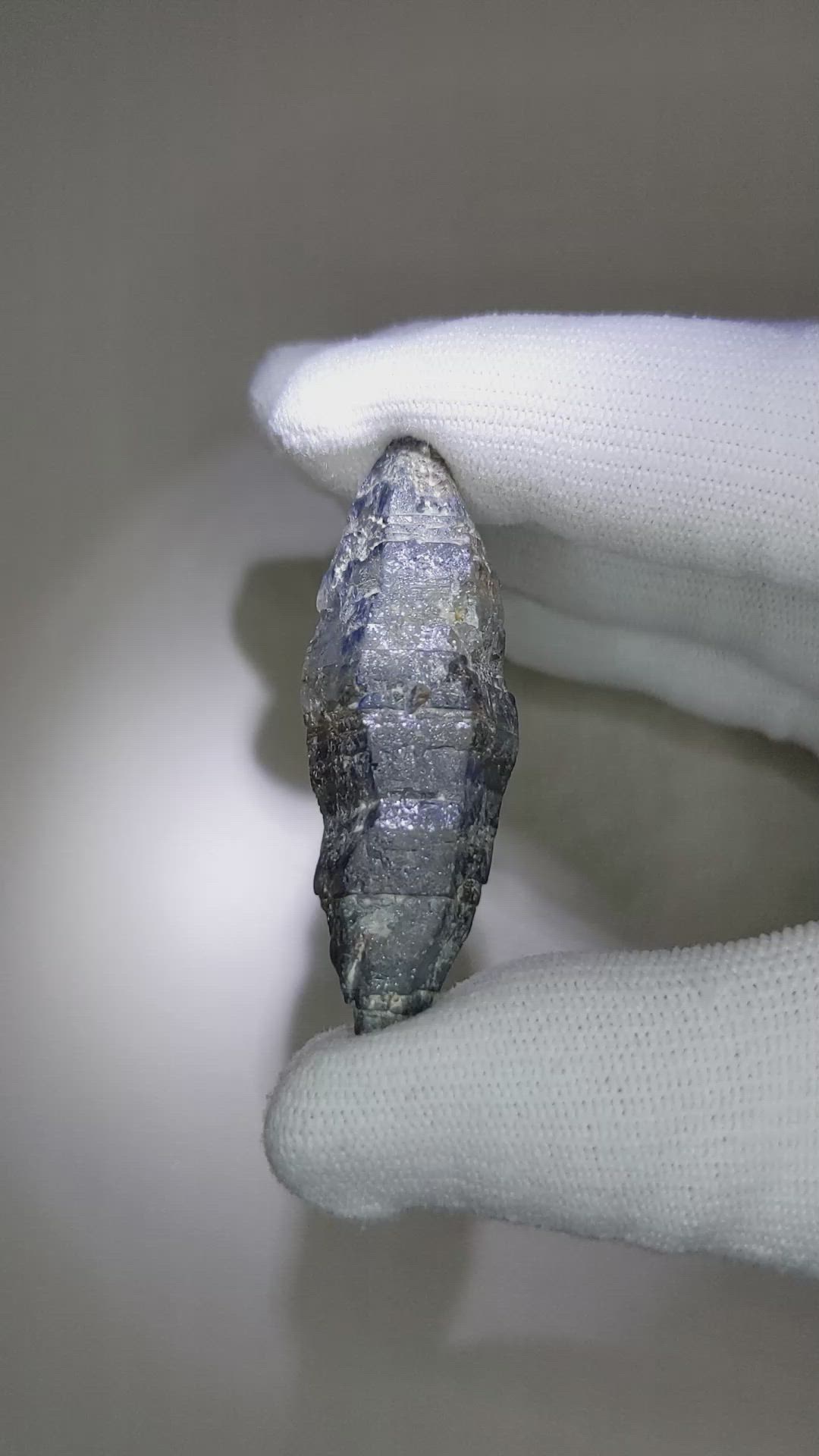 101.14 Ct. Blue Rough Sapphire Crystal from Ceylon (Sri Lanka) Size Video