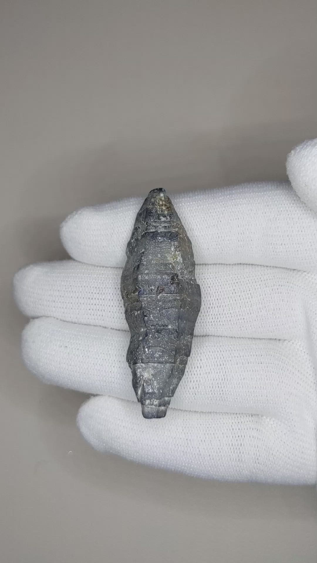 101.14 Ct. Blue Rough Sapphire Crystal from Ceylon (Sri Lanka) Size Video