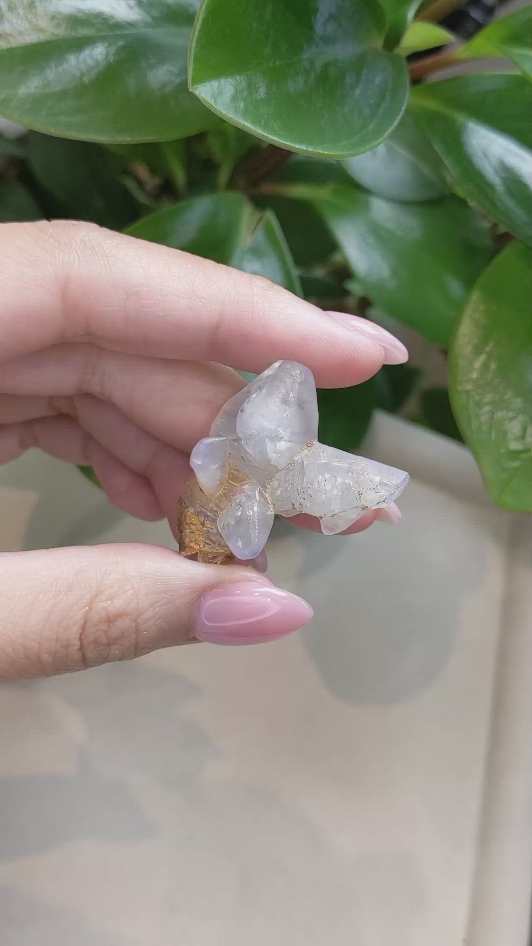 87.67 Ct. White Sapphire Crystal from Ceylon (Sri Lanka) Size Video