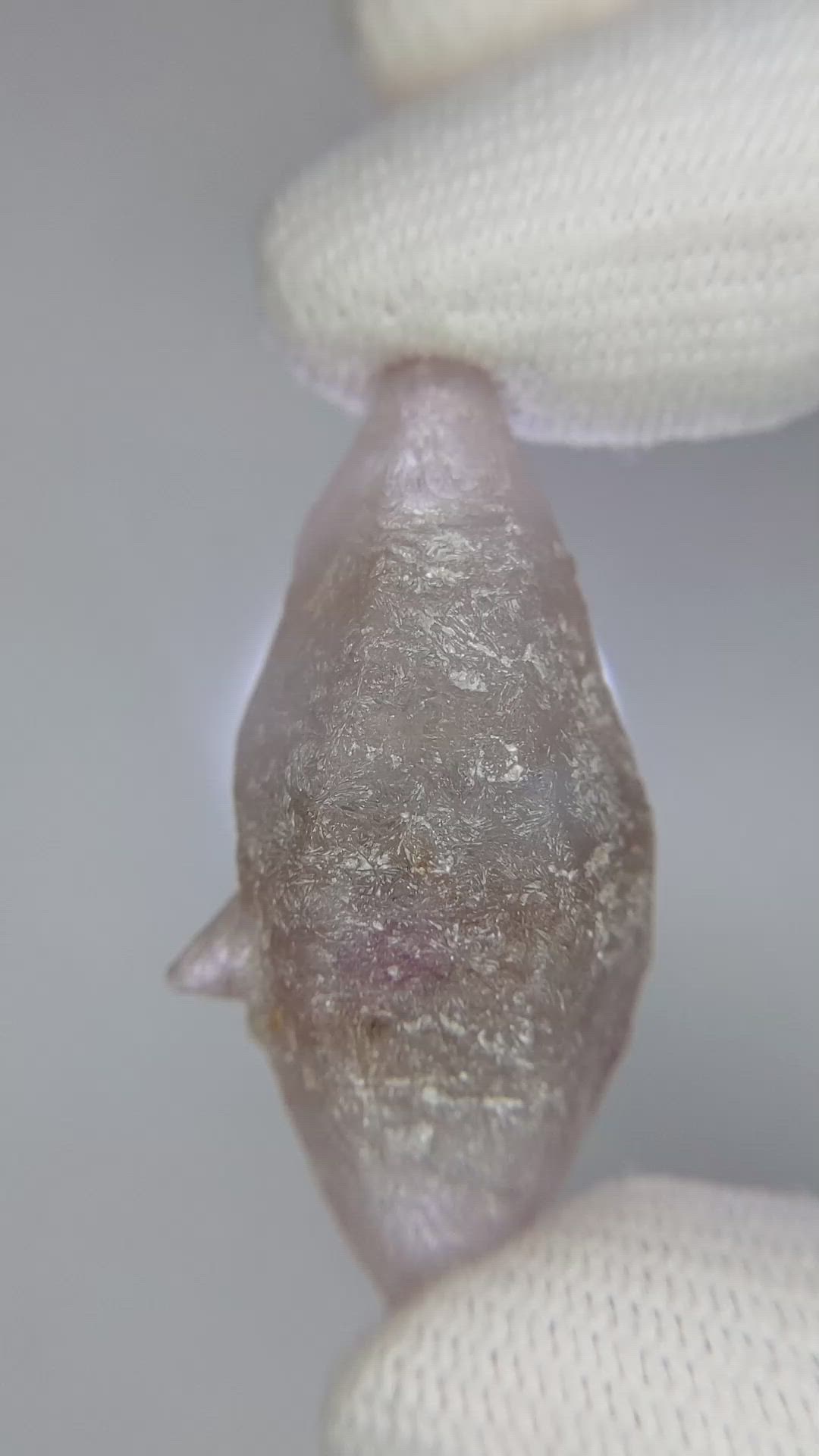 73.76 Ct. Pink Sapphire Crystal from Ceylon (Sri Lanka) Size Video