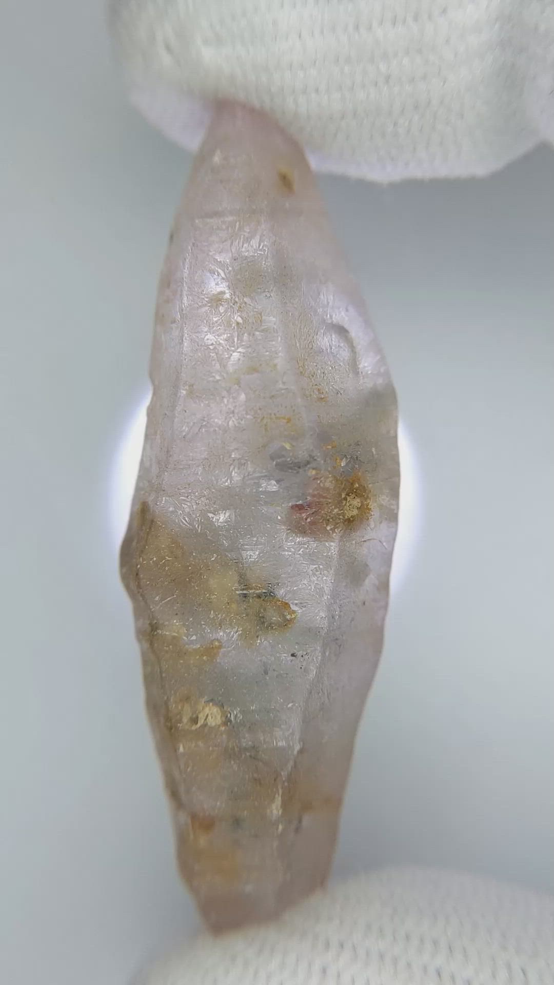 71.19 Ct. Pink Sapphire Crystal from Ceylon (Sri Lanka) Size Video