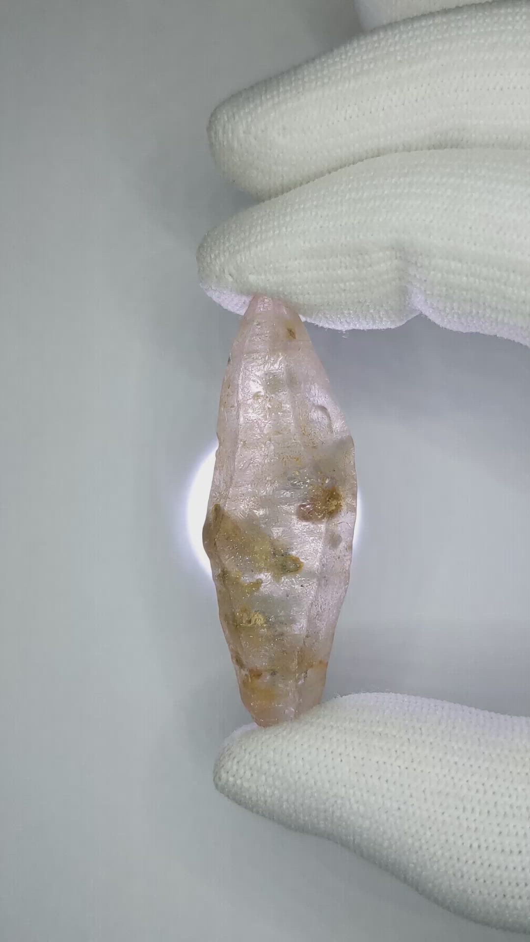 71.19 Ct. Pink Sapphire Crystal from Ceylon (Sri Lanka) Size Video