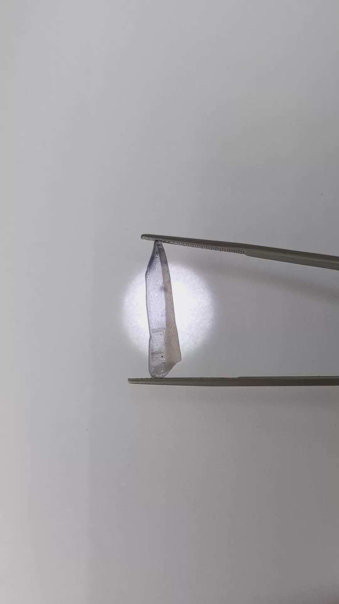 6.91 Ct. Bluish Grey Sapphire Crystal from Ceylon (Sri Lanka) Size Video