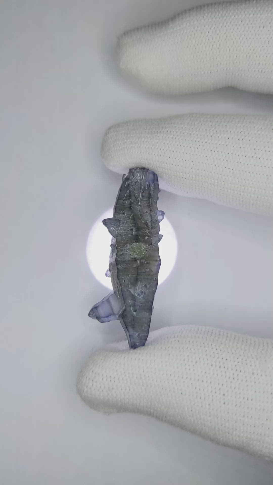 38.09 Ct. Blue Sapphire Crystal from Ceylon (Sri Lanka) Size Video